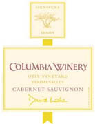 Columbia Winery Otis Vineyard David Lake Cabernet Sauvignon 2000 Front Label