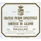 Chateau Pichon Longueville Comtesse de Lalande  1986 Front Label