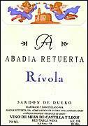 Abadia Retuerta Rivola 1998 Front Label