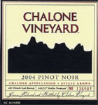 Chalone Estate Pinot Noir 2004 Front Label