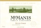 McManis Family Vineyards Petite Sirah 2015  Front Label