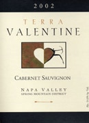 Terra Valentine Spring Mountain District Cabernet Sauvignon 2002 Front Label