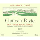 Chateau Pavie  2003 Front Label