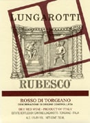 Lungarotti Rubesco 2002 Front Label