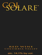 Col Solare Red Wine 2005 Front Label