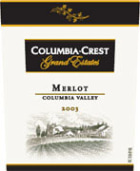 Columbia Crest Grand Estates Merlot 2003 Front Label