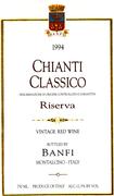 Banfi Chianti Classico Riserva 1994 Front Label