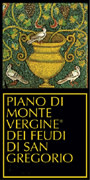 Feudi di San Gregorio Taurasi Riserva Piano di Montevergine 2001 Front Label