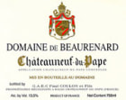 Domaine de Beaurenard Chateauneuf-du-Pape 2002 Front Label