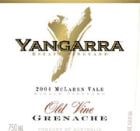 Yangarra Old Vine Grenache 2004 Front Label