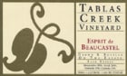 Tablas Creek Esprit de Beaucastel Rouge 2004 Front Label