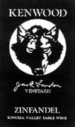 Kenwood Jack London Vineyard Zinfandel 2004 Front Label