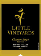 Little Vineyards Family Winery Center Stage Red 2014 Front Label