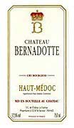 Chateau Bernadotte  2004 Front Label
