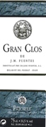 Cellers Fuentes Gran Clos 2000 Front Label