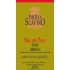 Paolo Scavino Barolo Bric del Fiasc 2003 Front Label