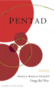 Seven Hills Winery Pentad Red 2003 Front Label
