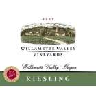 Willamette Valley Vineyards Riesling 2007 Front Label
