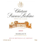 Chateau Prieure-Lichine  2005 Front Label