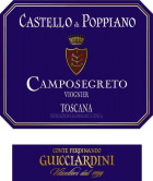 Conte Ferdinando Guicciardini Vino da Tavola Castello di Poppiano Camposegreto Viognier 2012 Front Label