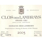Domaine des Lambrays Clos Des Lambrays Grand Cru 2005 Front Label