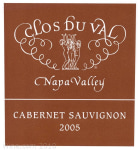 Clos Du Val Stags Leap District Cabernet Sauvignon 2005 Front Label