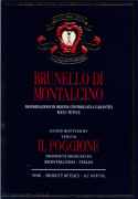 Il Poggione Brunello di Montalcino 2004 Front Label