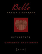 Bello Family Vineyards Cabernet Sauvignon 2012 Front Label
