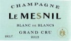 Champagne Le Mesnil Blanc de Blancs Grand Cru Vintage Brut 2013  Front Label