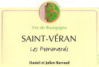 Daniel & Julien Barraud Saint-Veran Les Pommards 2016 Front Label