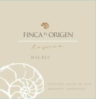 Finca El Origen Reserva Malbec 2018  Front Label