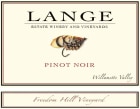 Lange Winery Freedom Hill Vineyard Pinot Noir 2015  Front Label