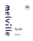 Melville Donna's Syrah 2016 Front Label