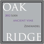 Oak Ridge Winery Ancient Vine Zinfandel 2012 Front Label