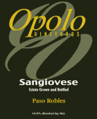 Opolo Paso Robles Sangiovese 2005 Front Label