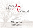 Agate Ridge Vineyard Barrel Fermented Viognier 2007  Front Label