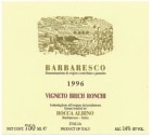 Albino Rocca Barbaresco Ronchi 1996  Front Label