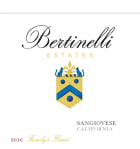 Bertinelli Estates Sangiovese 2016  Front Label