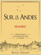 Sur de los Andes Malbec 2017  Front Label