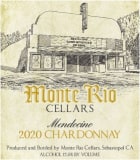 Monte Rio Chardonnay 2020  Front Label