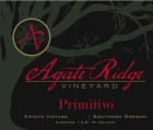 Agate Ridge Vineyard Primitivo 2013 Front Label
