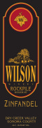 Wilson Winery Rockpile Reserve Zinfandel 2015  Front Label