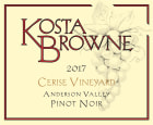 Kosta Browne Cerise Vineyard Pinot Noir 2017  Front Label