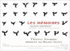 Thierry Germain Saumur Champigny Les Memoires 2018  Front Label
