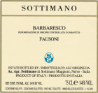 Sottimano Barbaresco Fausoni 2015 Front Label