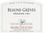 Michel Gay & Fils Beaune-Greves Premier Cru 2018  Front Label