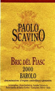 Paolo Scavino Barolo Bric del Fiasc 2000 Front Label