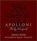 Apolloni Vineyards Ruby Vineyard Pinot Noir 2014  Front Label