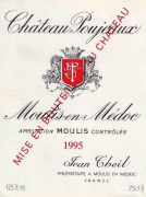 Chateau Poujeaux  1995  Front Label