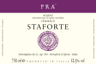 Pra Soave Classico Staforte 2016 Front Label